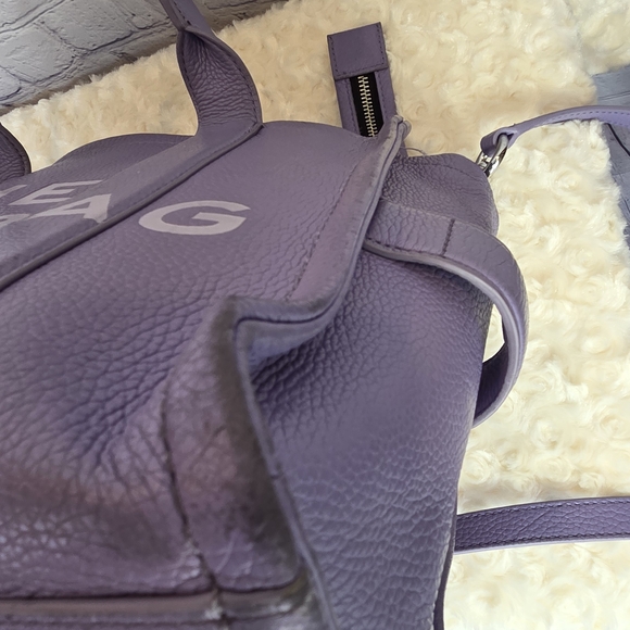 Marc Jacobs Medium The Tote Bag In Purple And Leather - Picture 11 of 16